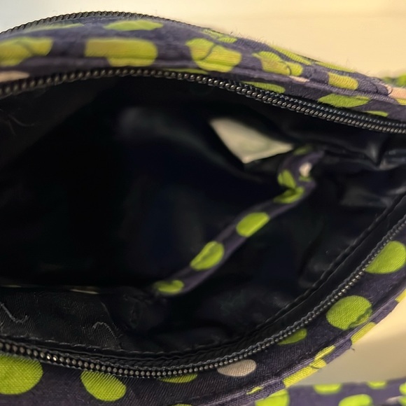 Vera Bradley Lucky You Polka Dot Double Zip Adjustable Crossbody Shoulder Bag - Picture 5 of 9
